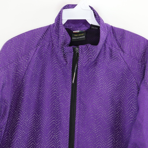 90s Illuminite Mens Small Reflective Jacket Purple - Picture 2 of 8
